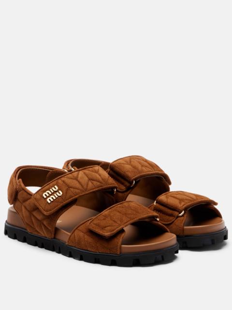 Miu Miu x New Balance 530 SL suede sneakers