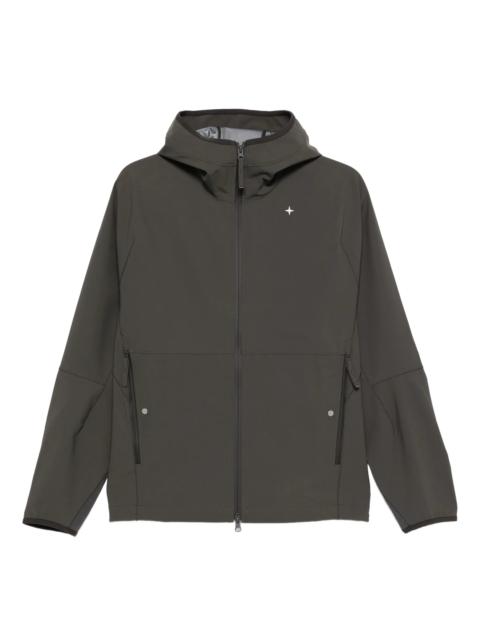 Stone Island hooded zip-front jacket