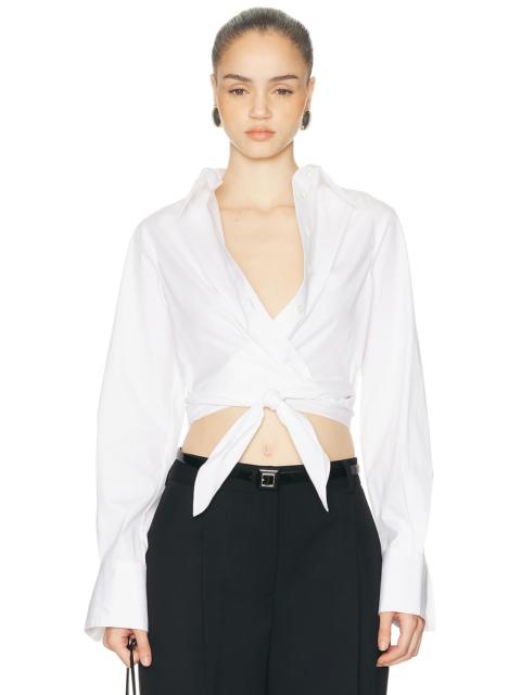Monse Criss-Cross Tie Shirt