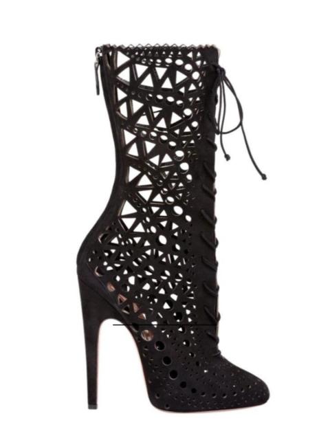 Alaïa Mid Calf Stiletto Boots
