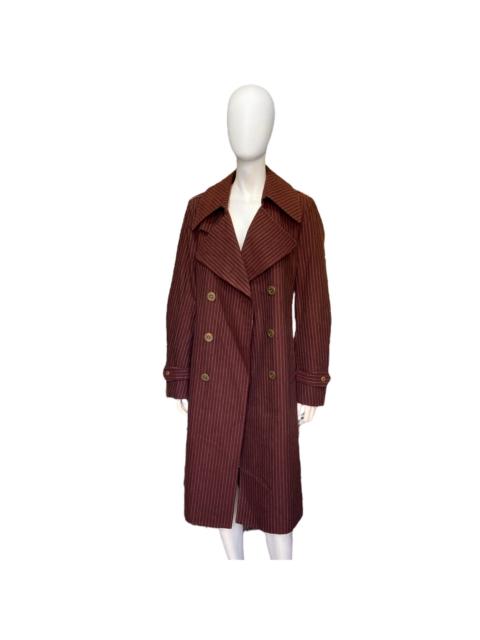 Other Designers 20471120 - 20471120 red striped double breasted trench coat