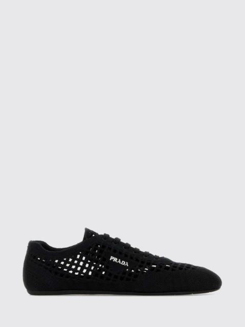 Prada Prada Women Crochet Cotton Collapse Sneakers Prada