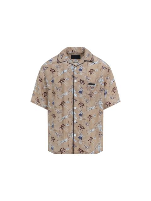 Prada Prada Viscose And Silk Shirt Men