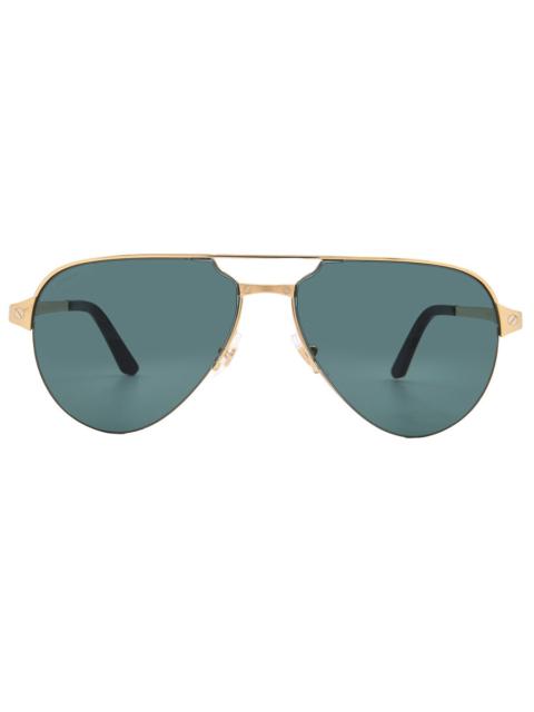 Cartier Cartier Santos De Cartier Green Pilot Sunglasses CT0386S 002 60