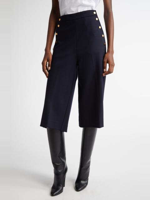 Max Mara Max Mara Valdez Stretch Wool Blend Bermuda Shorts in Ultramarine at Nordstrom