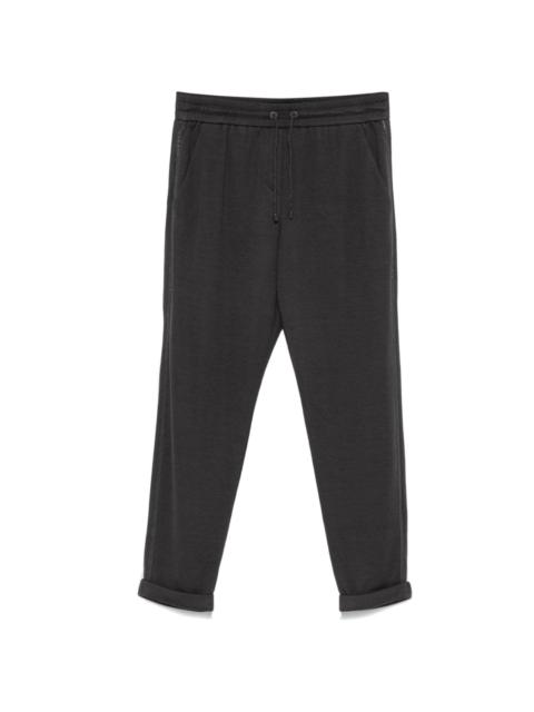 bead-trim track pants