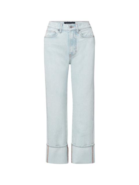 VERONICA BEARD DYLAN CUFFED STRAIGHT-LEG JEAN