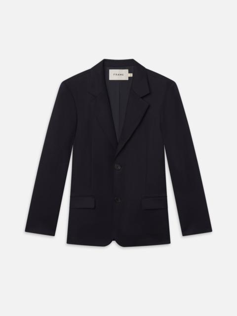 FRAME Single Breasted Blazer in Dark Navy