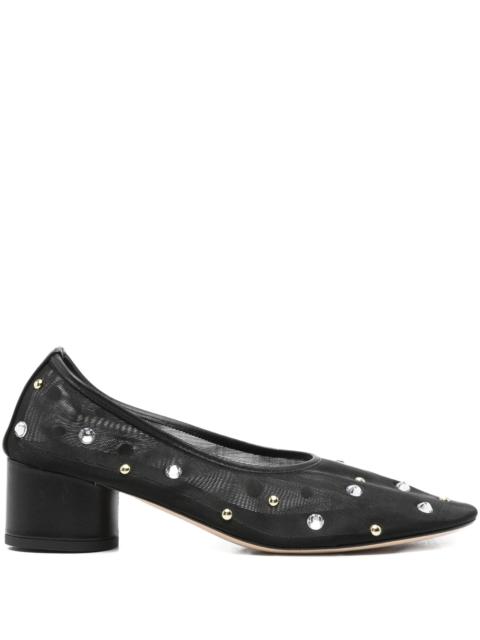 DEAR FRANCES 45mm crystal-embellished heeled pumps