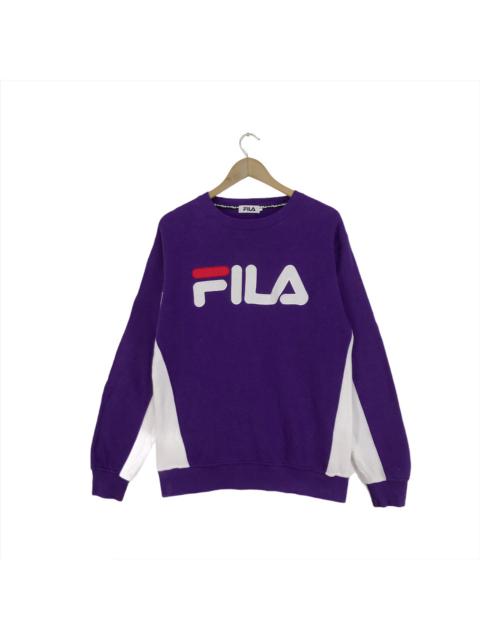 Other Designers Vintage - Vintage Fila Sweatshirt Big Logo Crewneck