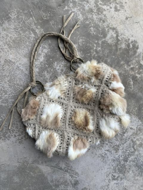 Other Designers Japanese Brand - Via Demizon Japan Fur & leather handbag