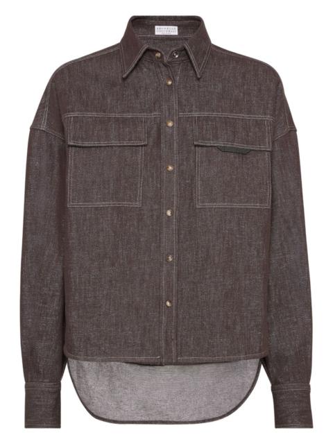 Brunello Cucinelli Brunello Cucinelli Women Denim Shirt