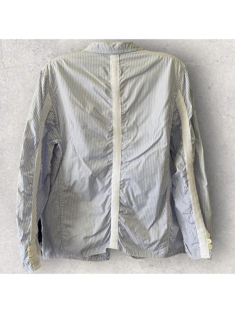 Comme Des Garçons CDGH Tape Shrunk Blue Stripe Blazer