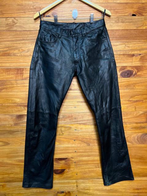 Other Designers Genuine Leather - COMME CA DU MODE MEN LEATHER PANTS SIZE 29
