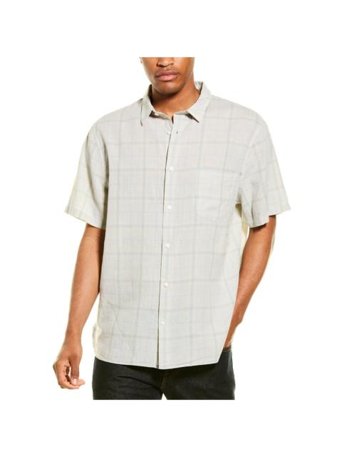 Vince Vince Classic Fit Linen-Blend Woven Shirt