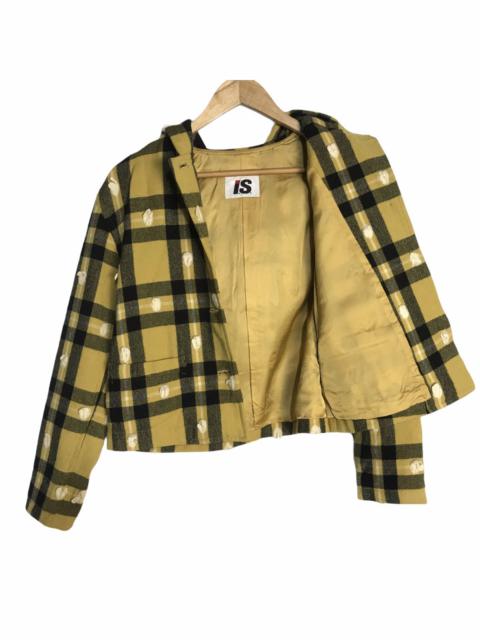 Vintage Issey miyake hooded wool crop jacket