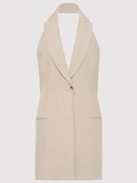 ST. AGNI Linen Helm Vest - Natural