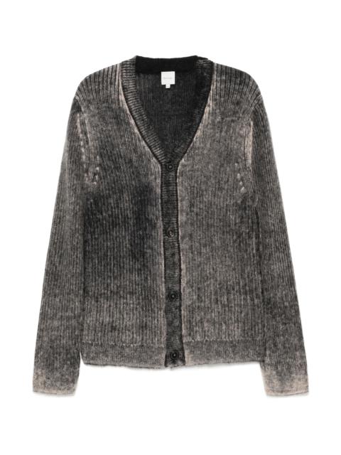 Paul Smith ACID-WASHED PRINTED-EFFECT CARDIGAN