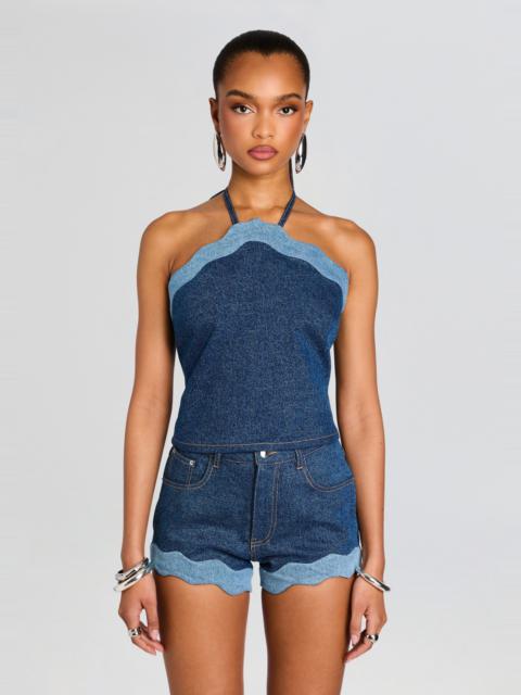 RETROFÊTE RHONDA DENIM TOP