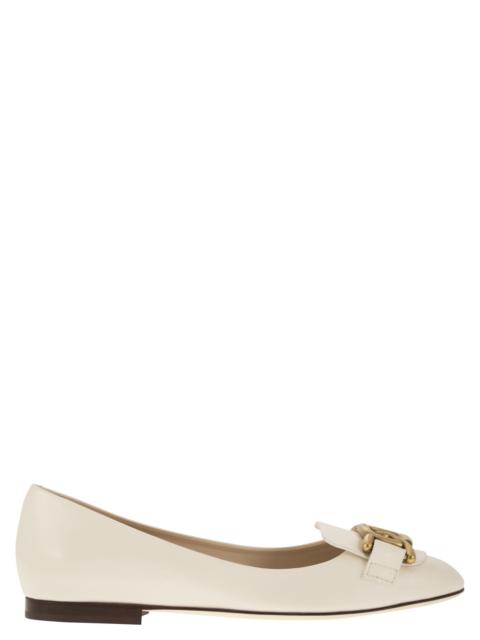 Tod's Tod's Women Leather Ballerina With Accessory