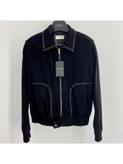 Saint Laurent Studded Leather Jacket in Medium