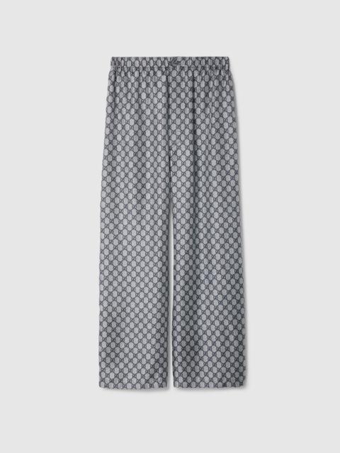 GUCCI GG silk twill pants