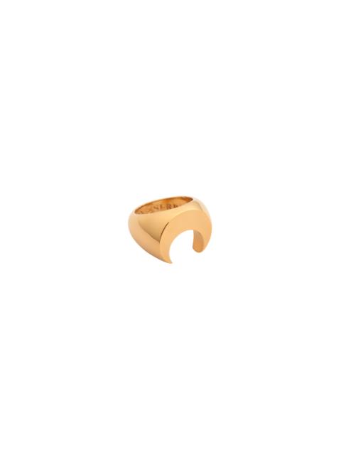Marine Serre Regenerated Brass Moon Ring