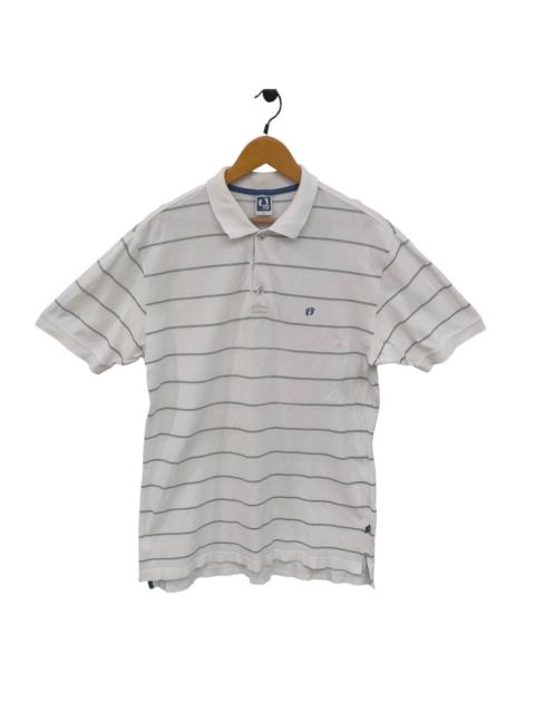 Other Designers Hang Ten × Vintage - Vintage Hang Ten Embroidery Blue Stripes Size L