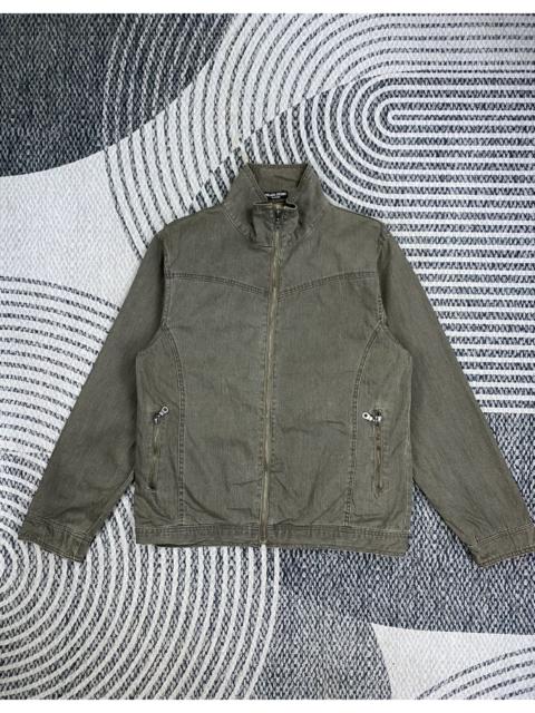 Other Designers Japanese Brand - Nylaus Design Double Pocket Denim Style Zipper Jacket