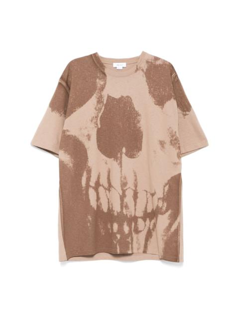 Alexander McQueen EXPLODED SKULL ROUND NECK T-SHIRT