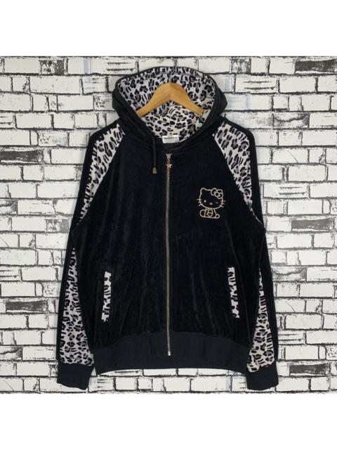 Cartoon Network - Cartoon Hello Kitty Leopard Velvet Hoodie