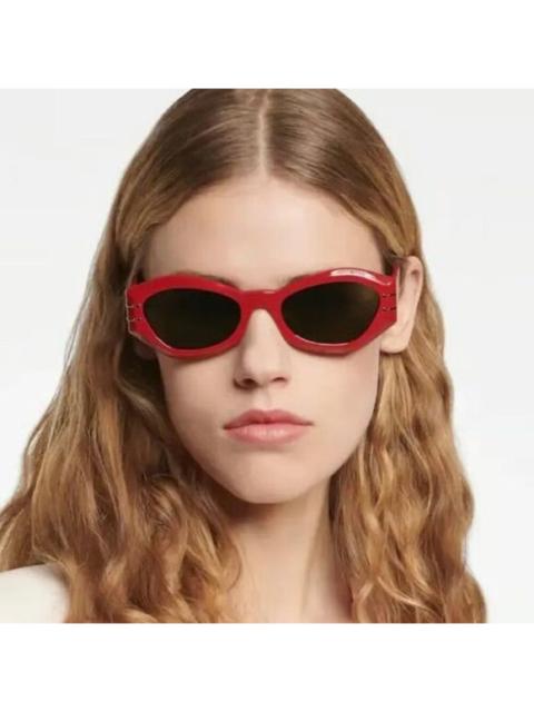 Dior SALE! NEW Dior DIORSIGNATURE B1U 35C0 Shiny Red Green Women Sunglasses