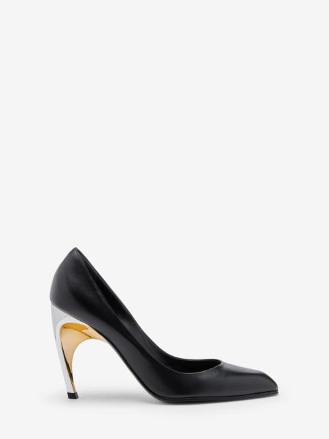 Alexander McQueen Alexander Mcqueen Women Leather Pumps W/Metal Heel