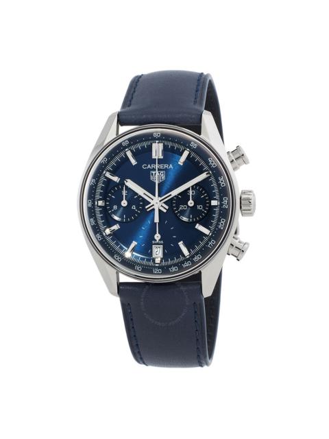 Pre-owned Tag Heuer Carrera Chronograph Automatic Blue Dial Men's Watch CBS2212.FC6535