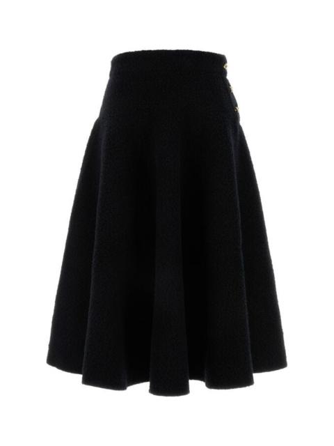 Bottega Veneta Women Black Stretch Cotton Blend Skirt