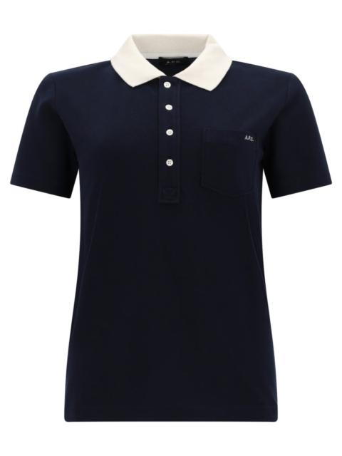 A.P.C. A.P.C. Women Polo Shirt With Logo And Contrasting Collar