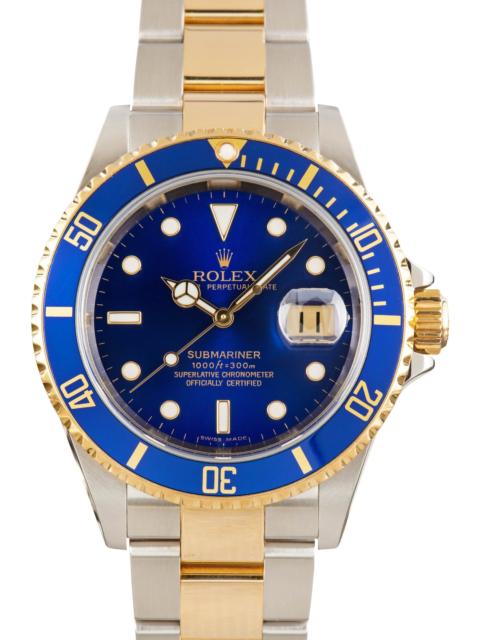 ROLEX Rolex Submariner Ref 16613T Blue