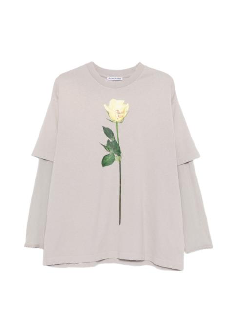 Acne Studios Acne Studios Women Layered Printed T-Shirt