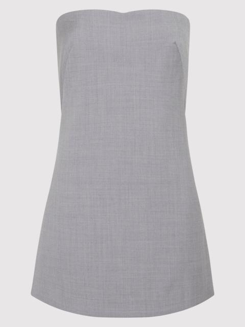 ST. AGNI Wool Column Tunic - Grey