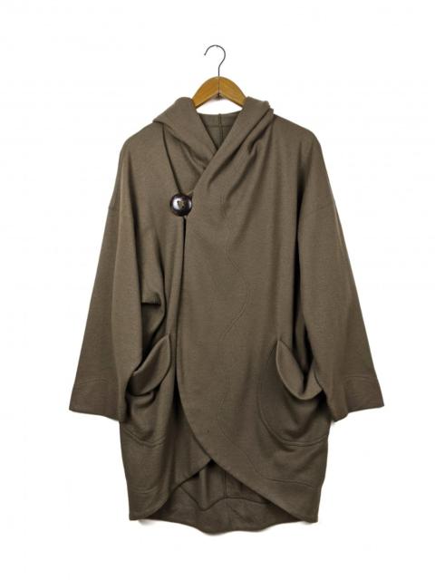 Other Designers Green - Jurgen Lehl Asymmetrical One Button Coat Jacket Wool