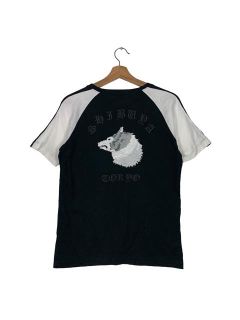 Other Designers Japanese Brand - PULP SYIBUYA TOKYO WOLF EMBROIDERY LOGO TEES #0188-C9