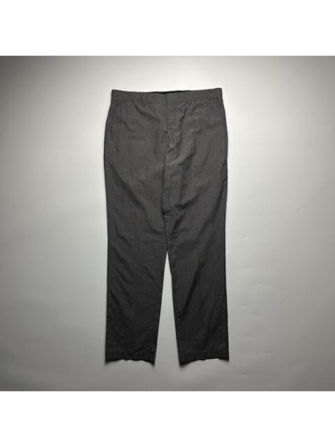 Hermès Vintage 90’s Hermès Micro Gingham Trousers - Grey & Blue