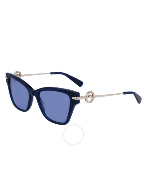 Longchamp Longchamp Blue Butterfly Ladies Sunglasses LO737S 400 52