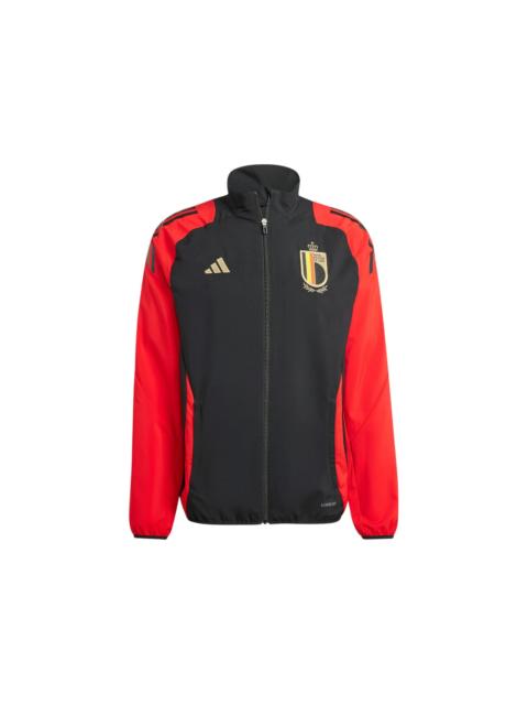 adidas adidas Belgium Tiro 24 Competition Presentation Track Top Black Better Scarlet