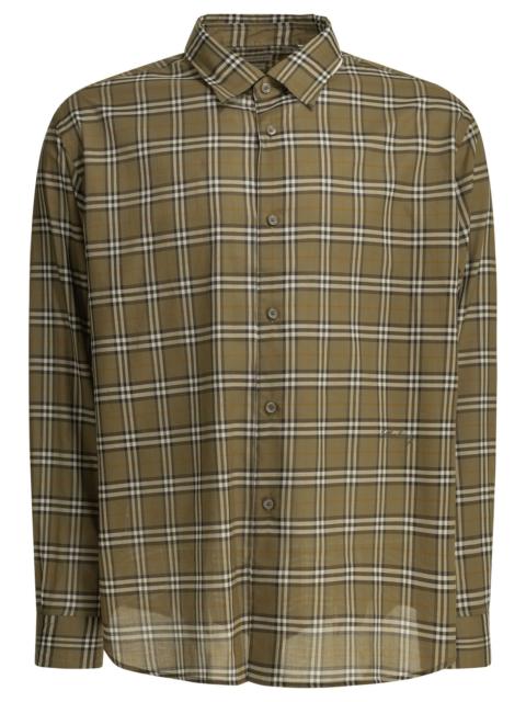 Burberry Burberry Radmar Check Casual Shirt Green