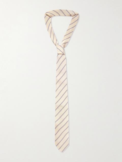 The Frankie Shop Lene Striped Twill Tie