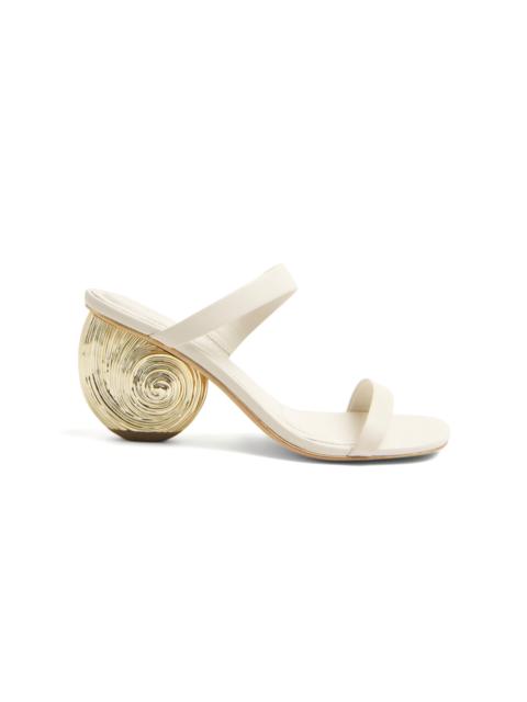 SIMKHAI Marion Leather Shell Heel gold