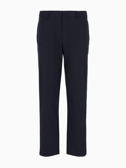 EMPORIO ARMANI Travel Essential lightweight nylon chinos