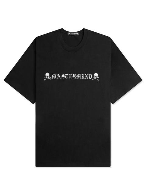 MASTERMIND WORLD LOGO KNIT T-SHIRT - BLACK