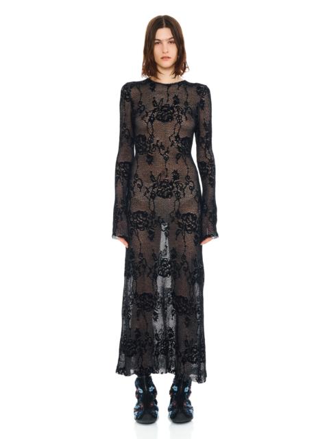Collina Strada BLACK KNIT LACE YURI DRESS